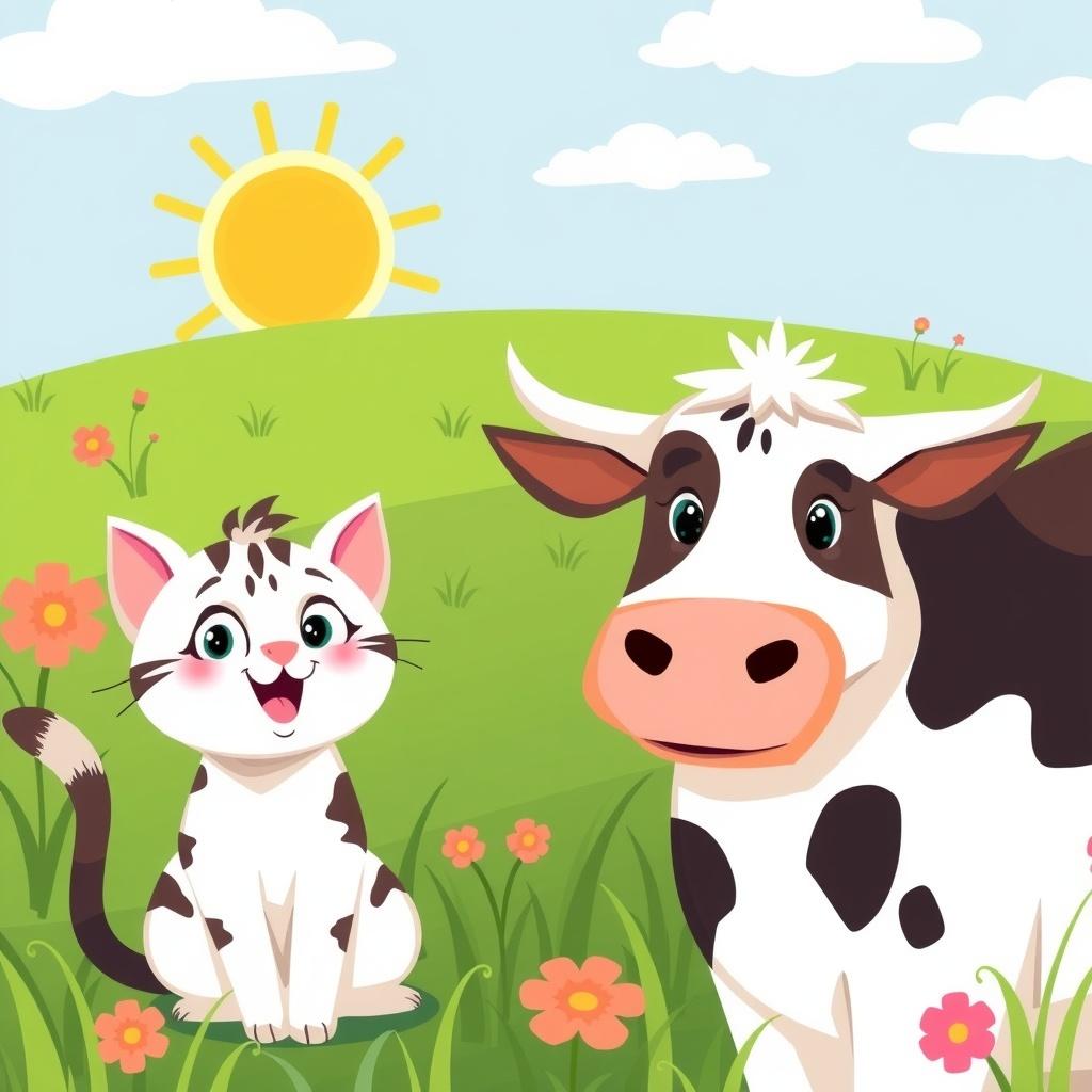 Kisah Persahabatan Kucing dan Sapi cover image