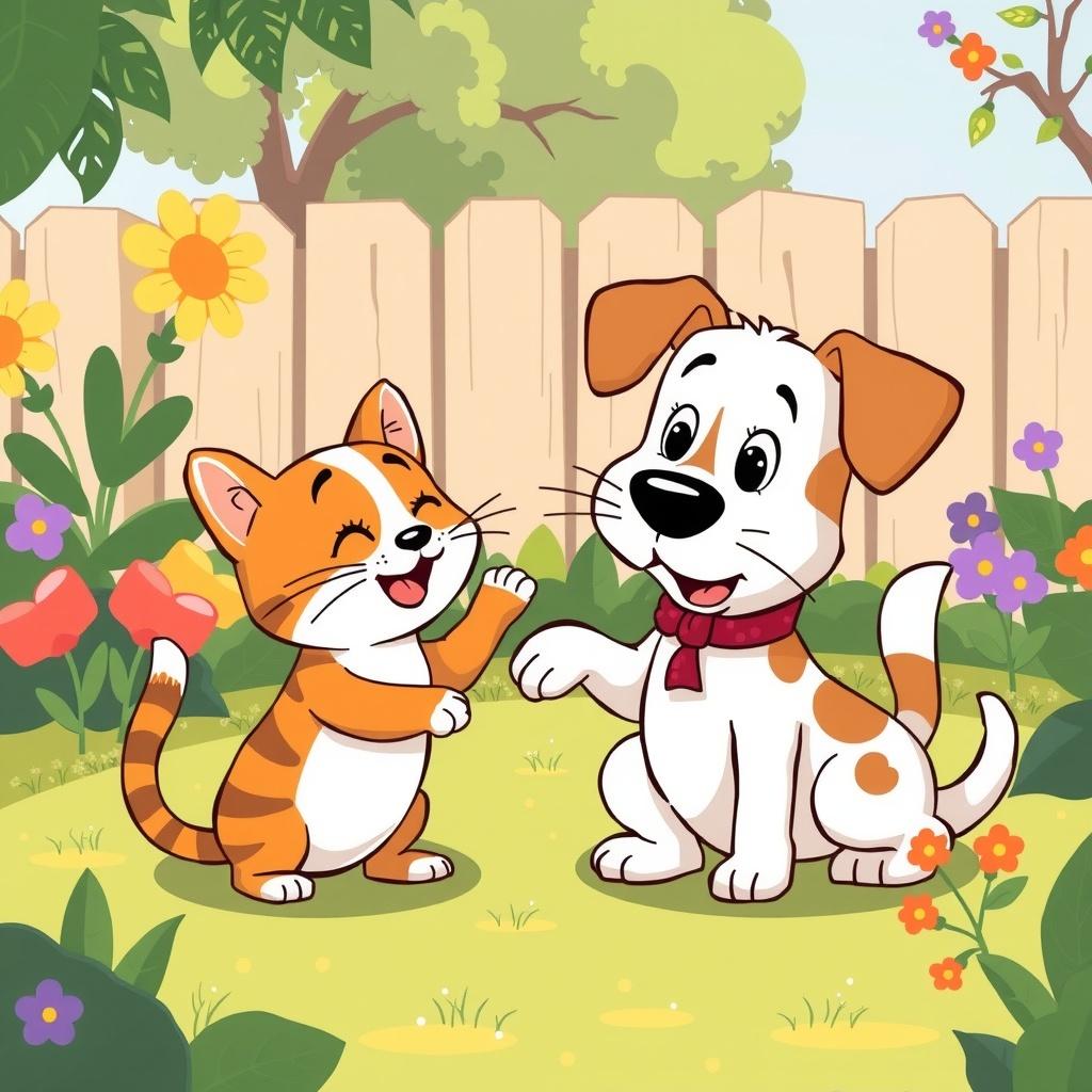The Curious Pair: Woof and Miaow