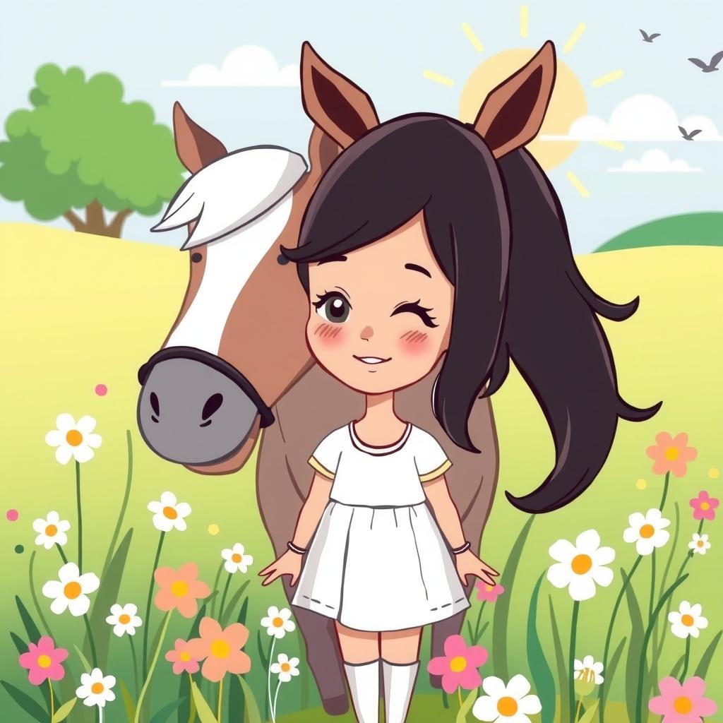 The Little Girl and the Horse