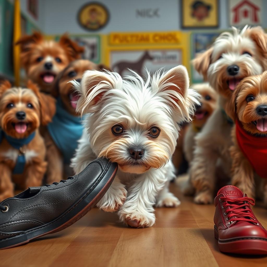 Tootie Goes to Obedience Learning School