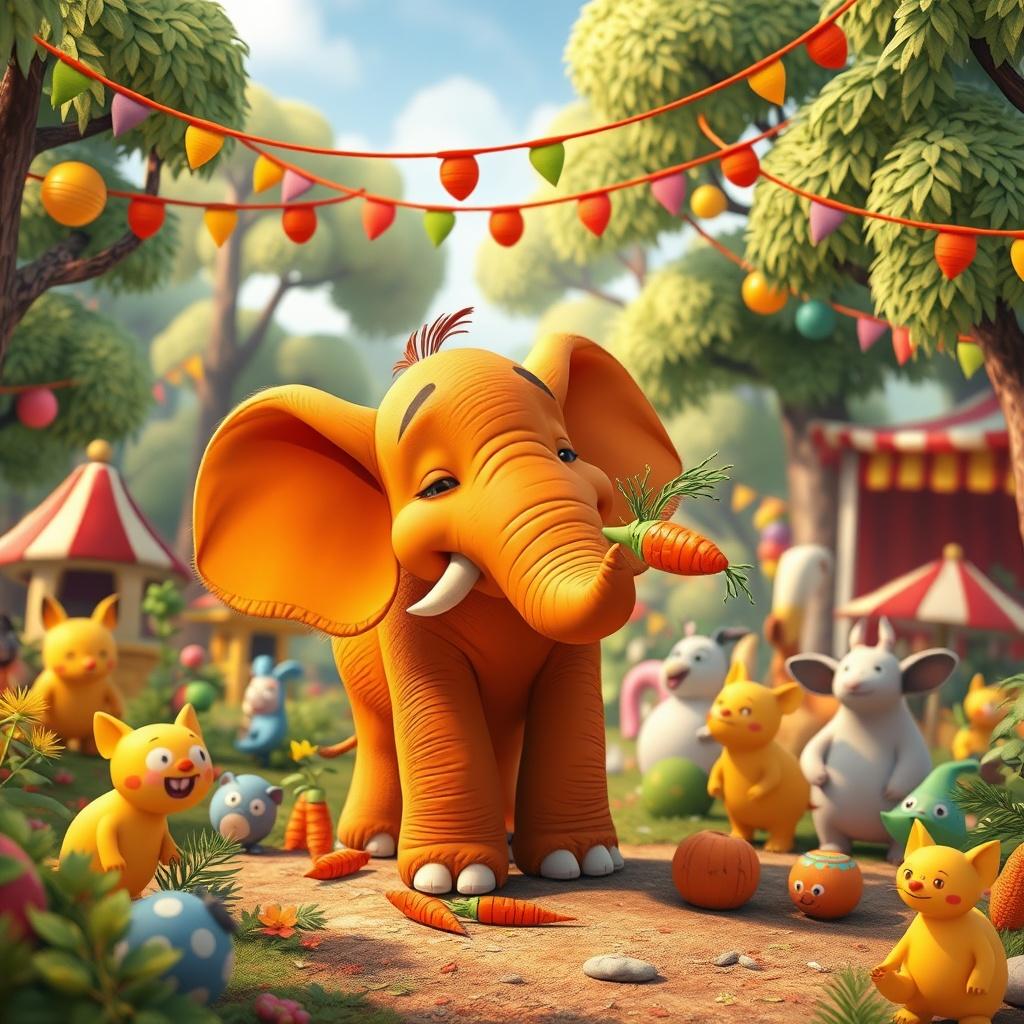 The Quest of Ellie the Orange Elephant