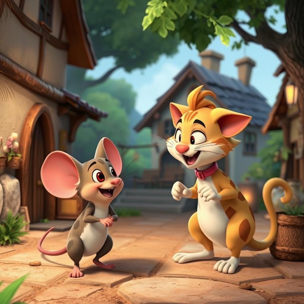 The Wily Mouse and the Cunning Cat