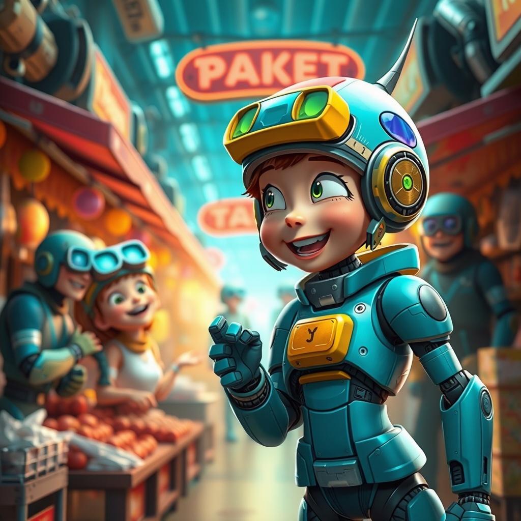 Ticklish Encounter in the Market