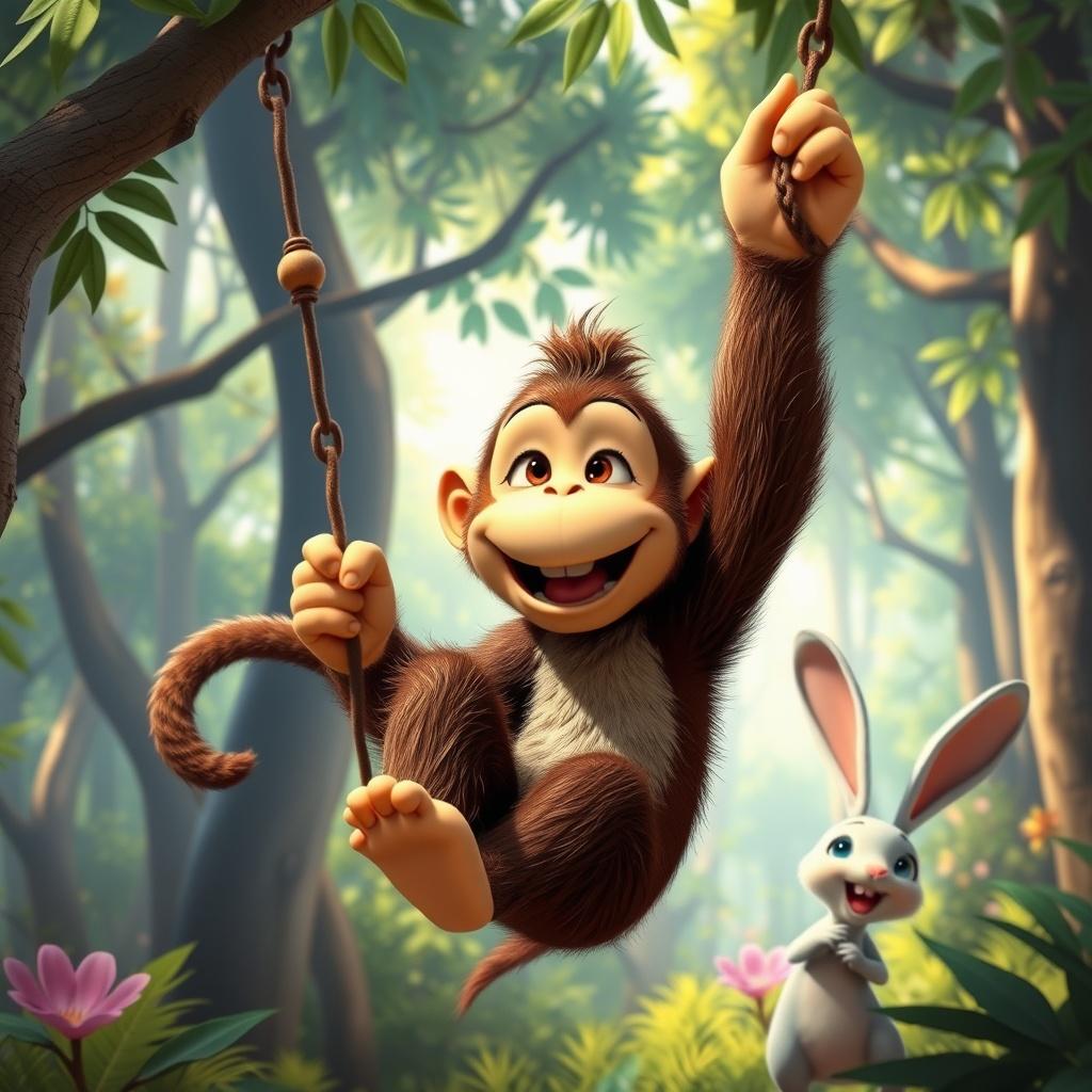 The Mischievous Monkey and the Clever Rabbit