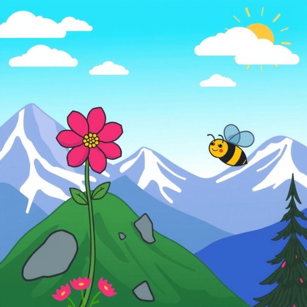 The Lonely Flower and the Bumblebee