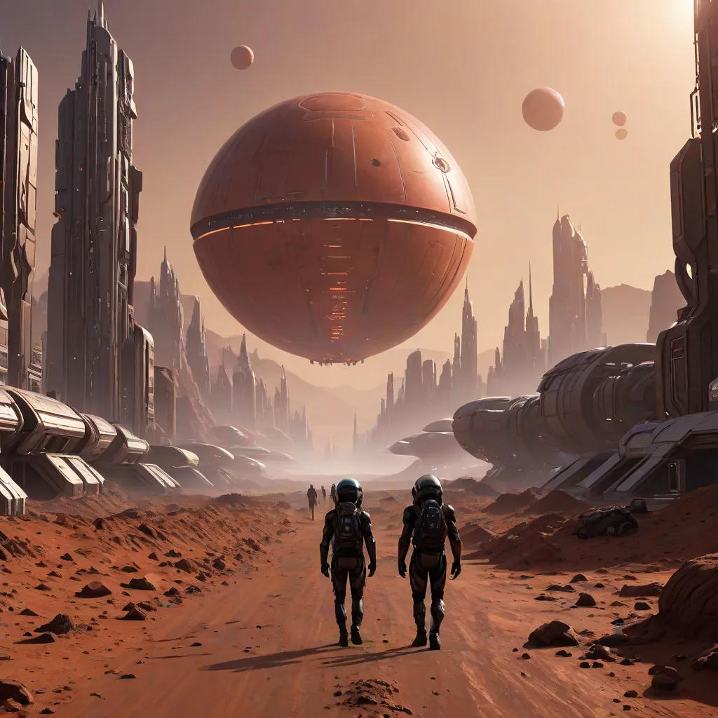 Galactic Encounter on Mars