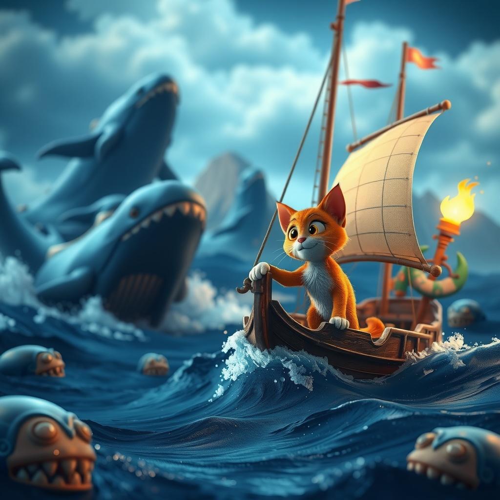 The Sailor Cat and the Enchanted Ocean