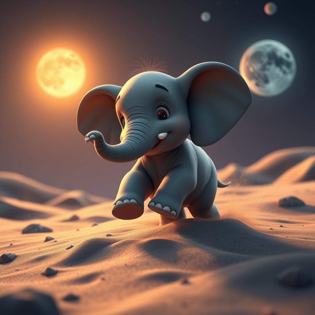Elephant on the Moon