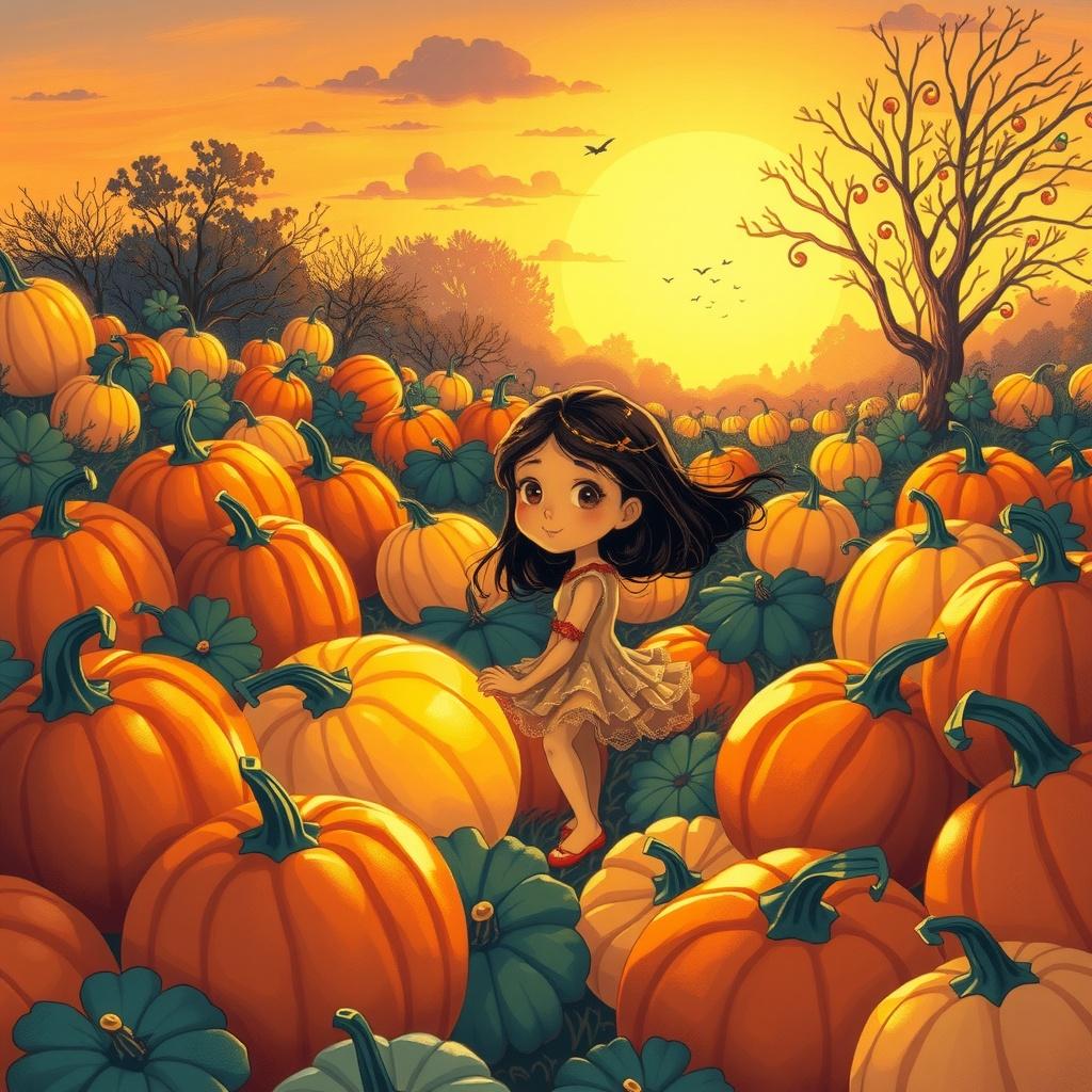 The Girl in the Pumpkin Patch