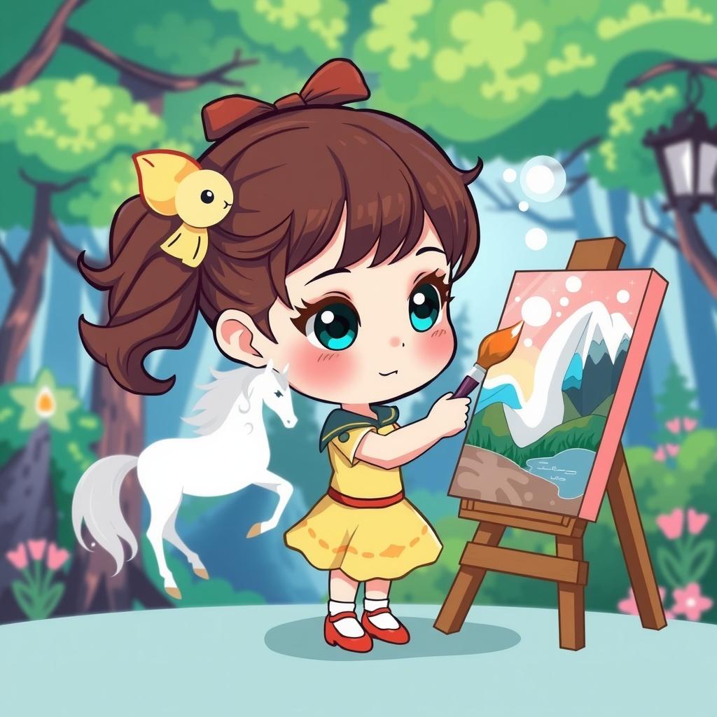 The Little Girl and the Magic Paintbrush