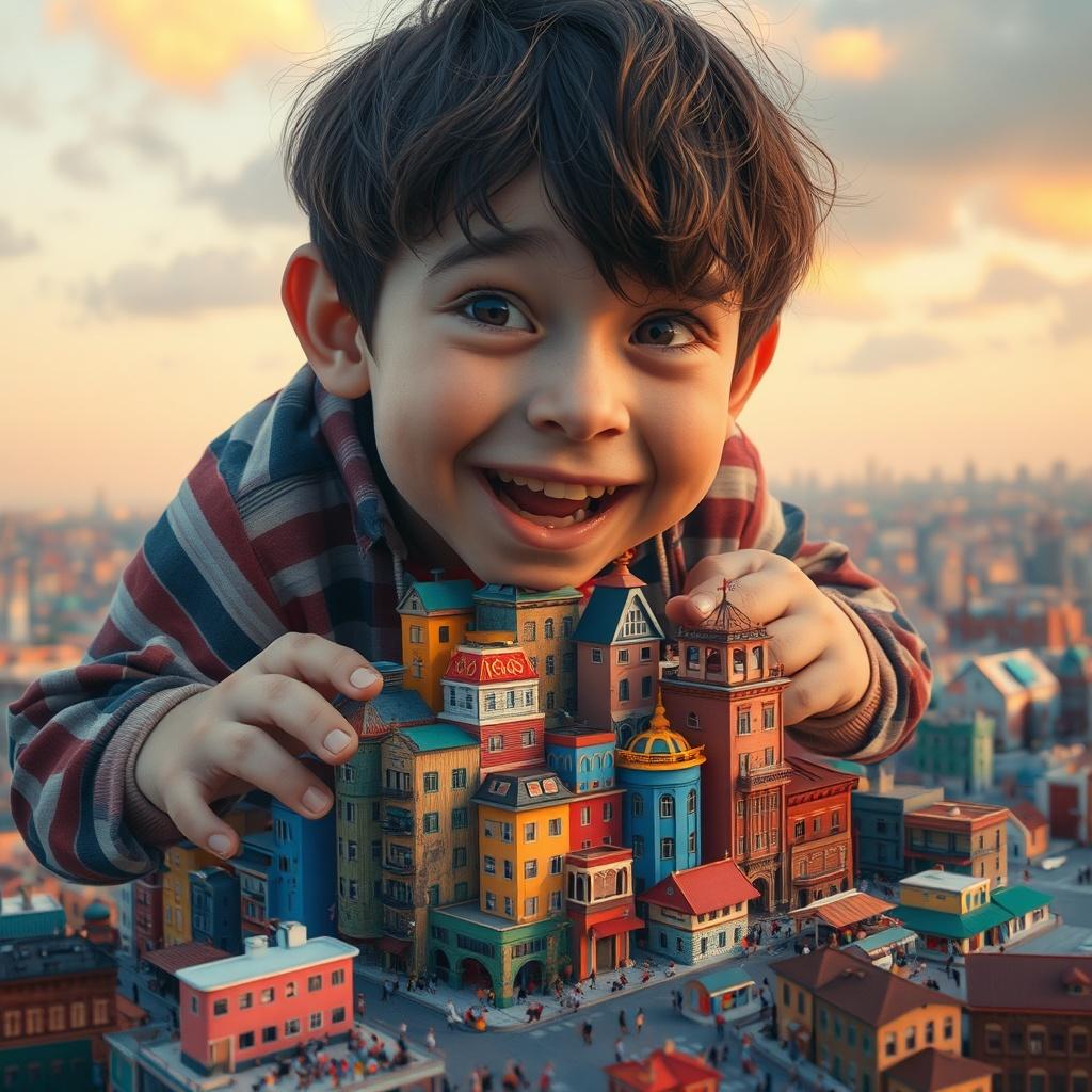 The Giant and the Tiny City