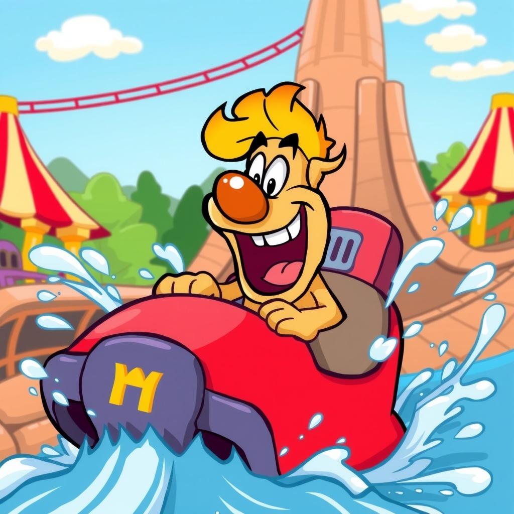 Grimace's Adventure on Splash Mountain