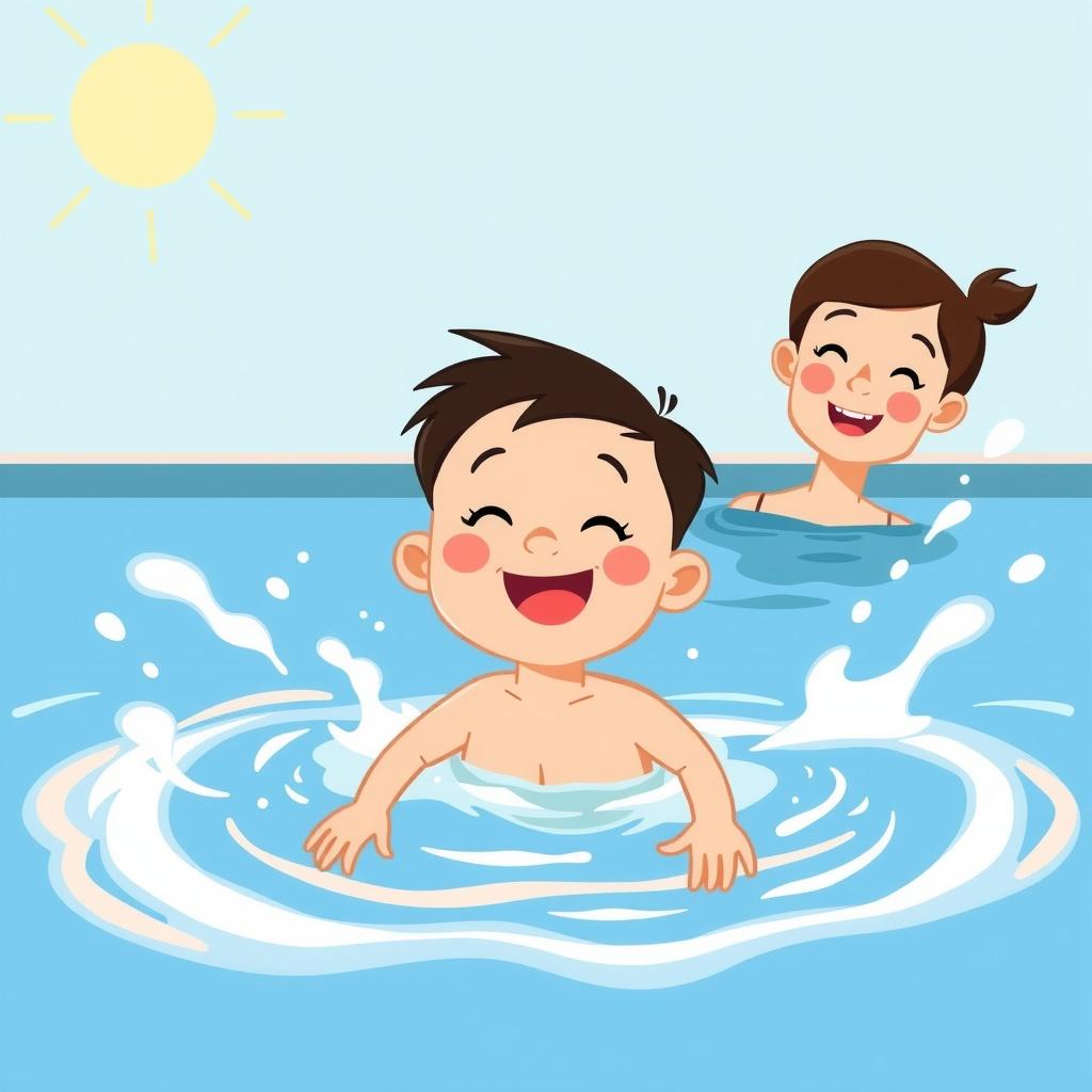 Learning to Swim at Daddy's Pool