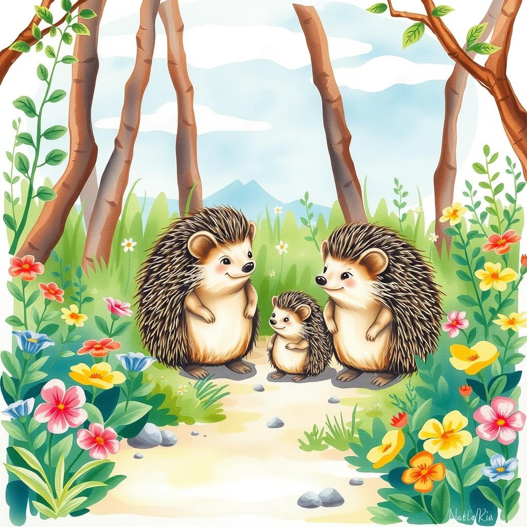 The Wanderings of the Hedgehog Family