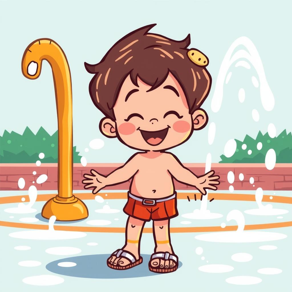 Wet Socks at the Splash Pad