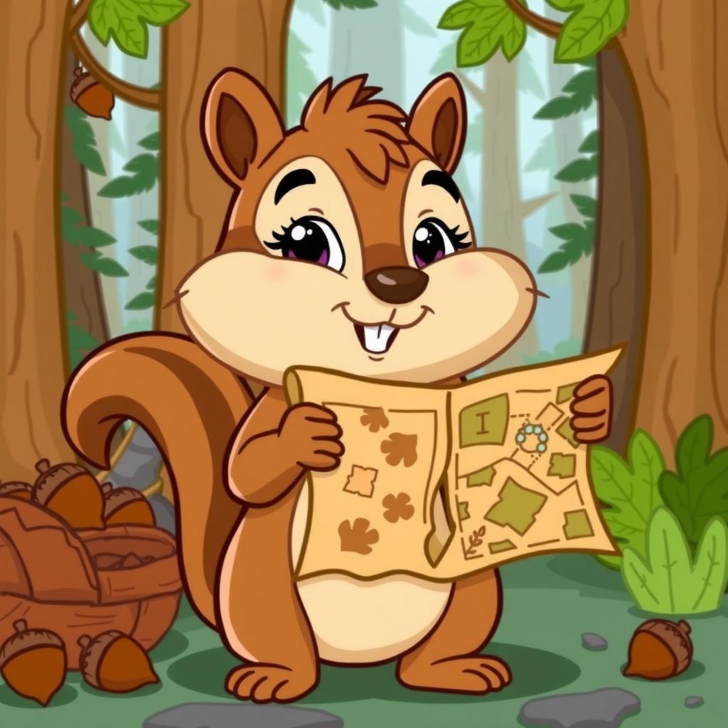 Courtney the Chipmunk and the Acorn Treasure Hunt