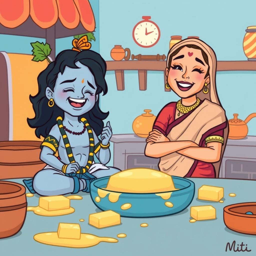 Little Krishna’s Butter Adventure