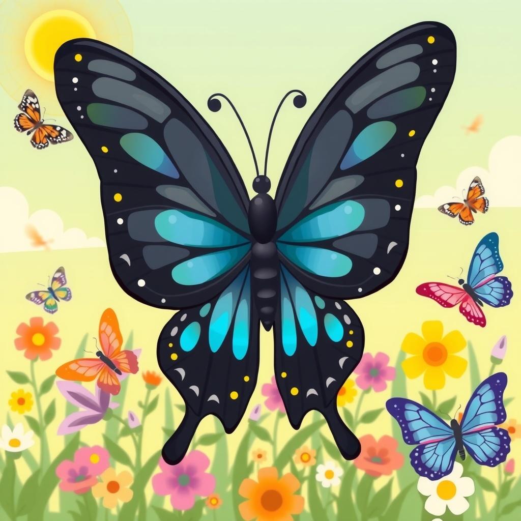The Butterfly with Midnight Wings