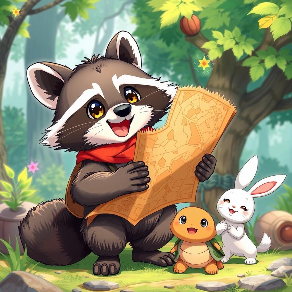 Sally the Raccoon and the Quest for the Magic Hazelnut