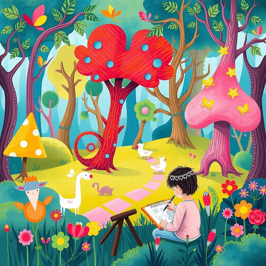 The Enchanted Forest Drawing