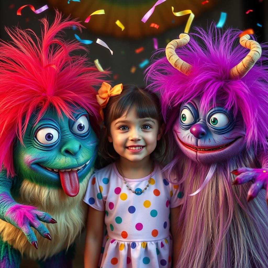 Three Little Monsters and a Big Bad Girl