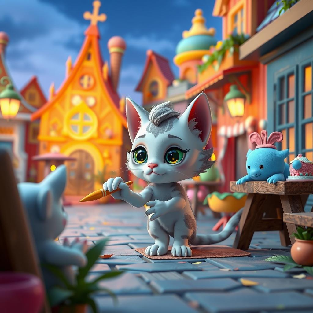 Zara and the Mischievous Kitten