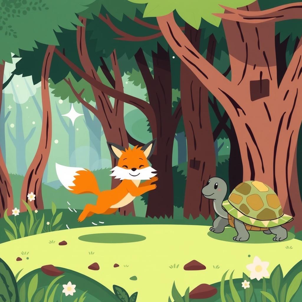 The Swift Fox and the Wise Turtle