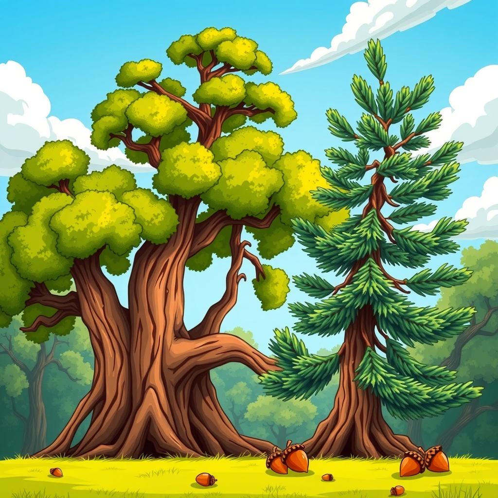 The Pinecone and the Acorn