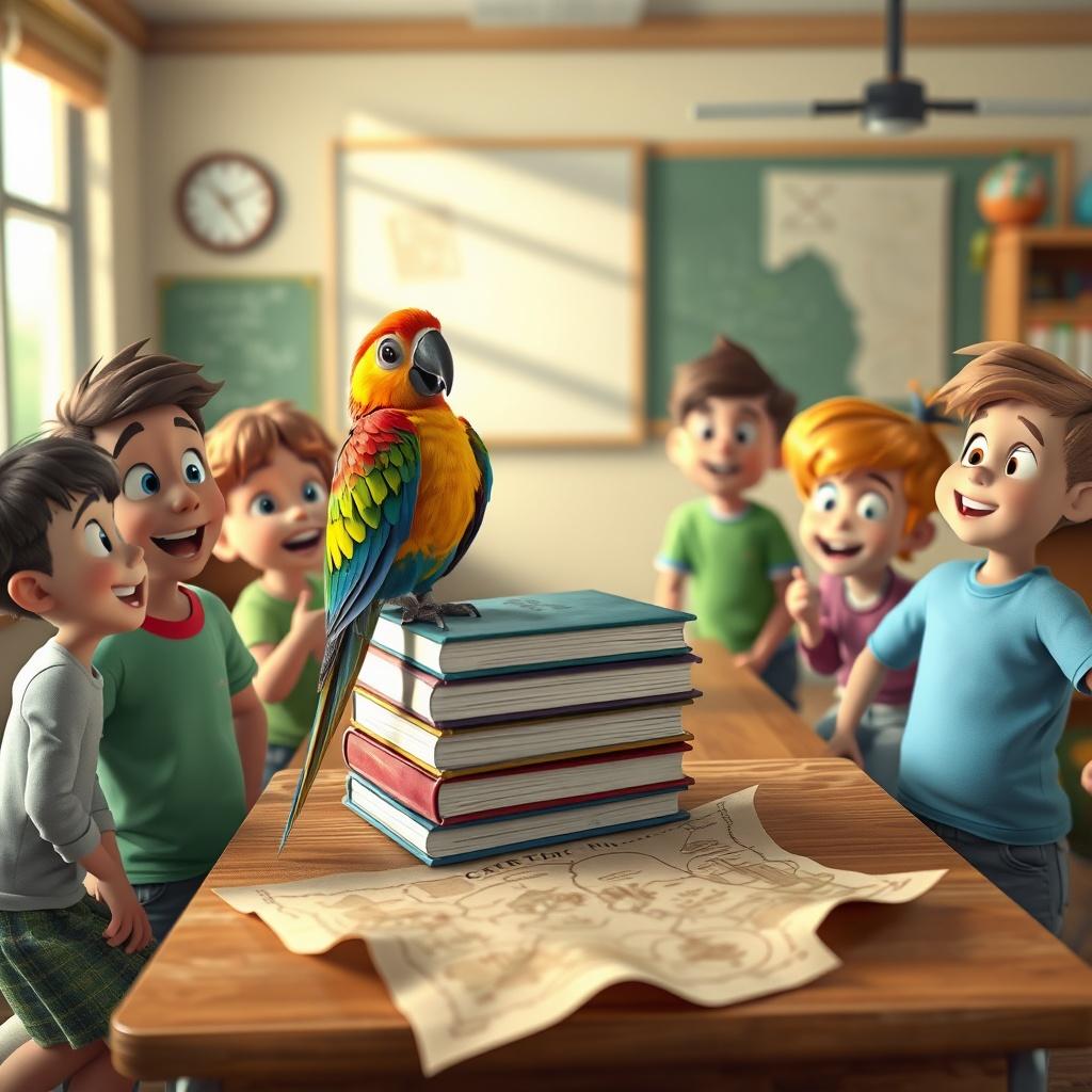 Oliver the Adventurous Parrot
