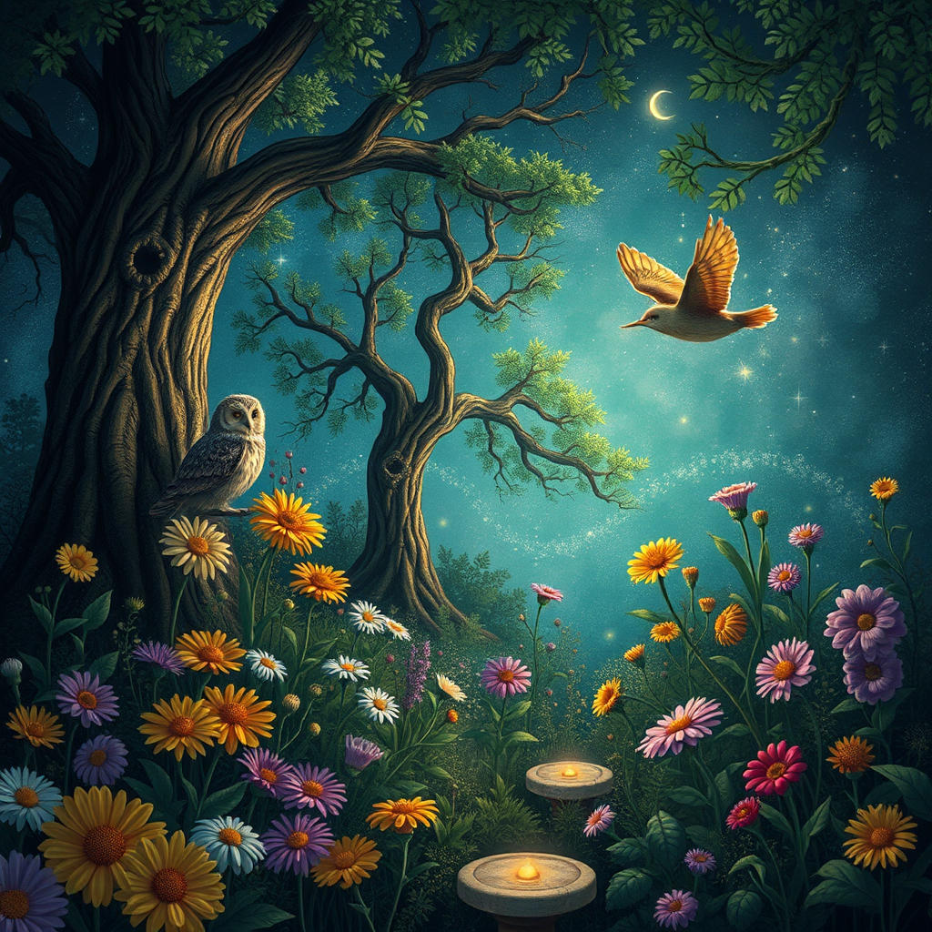Milo's Midnight Garden Adventure