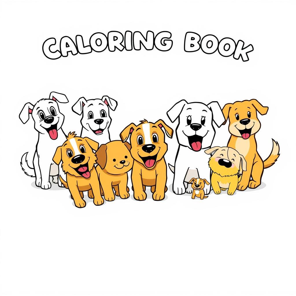 The Funny Dogs’ Coloring Book Adventure