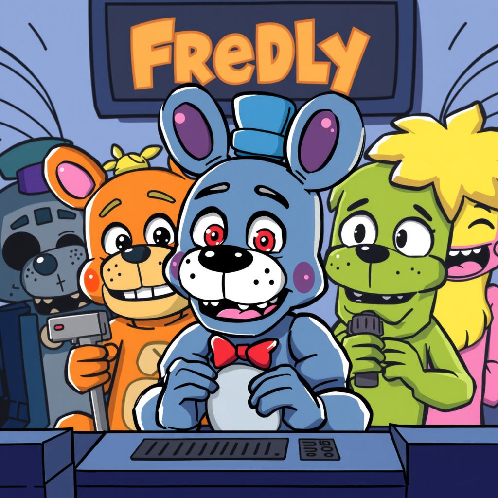 Freddy and Friends Play Baldi’s Basics! (Animal Ver)