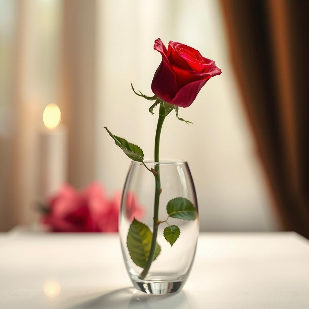 A Rose in a Glass