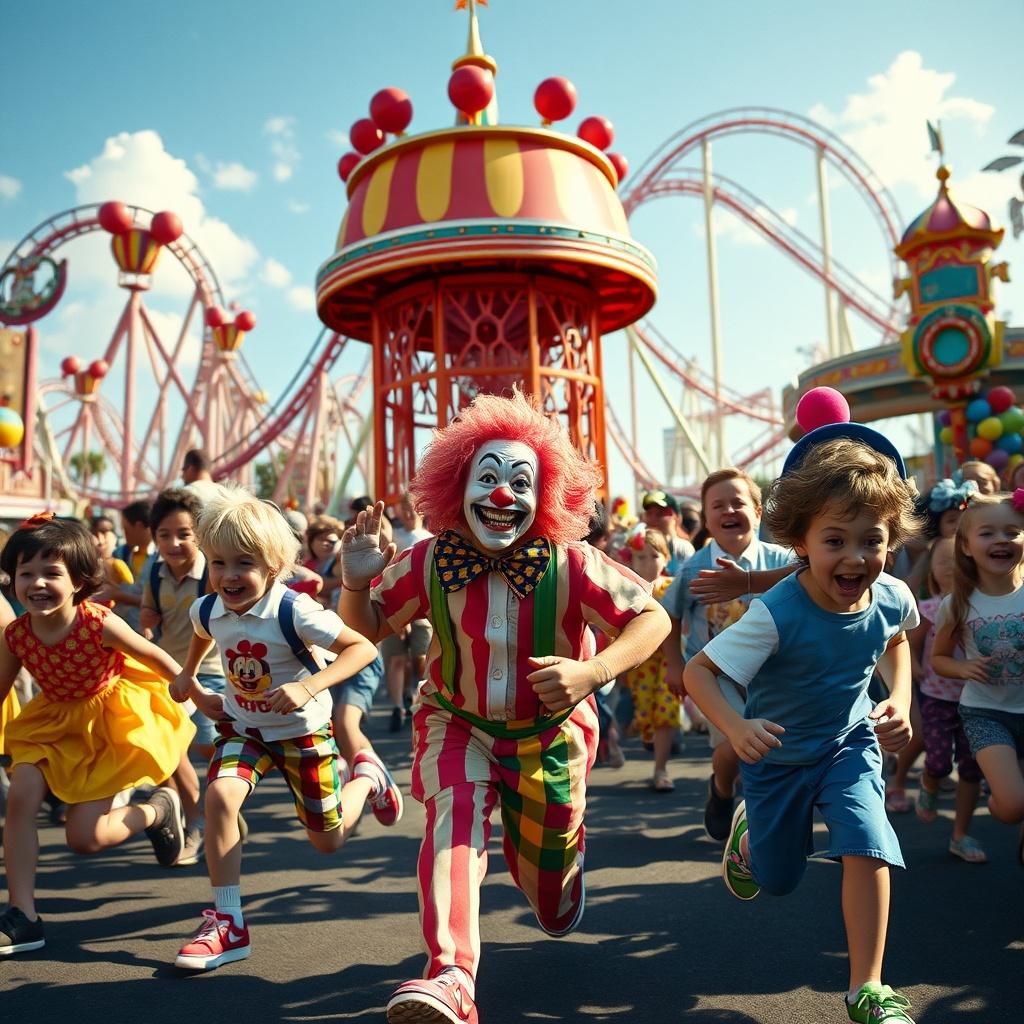 Disneyland Adventure: Chased by Clowns