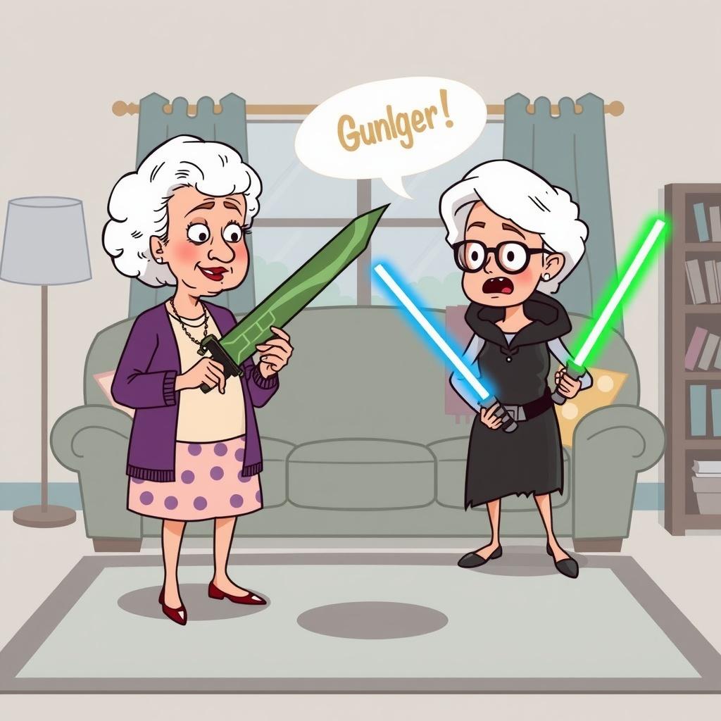 The Grannies and the Intruder