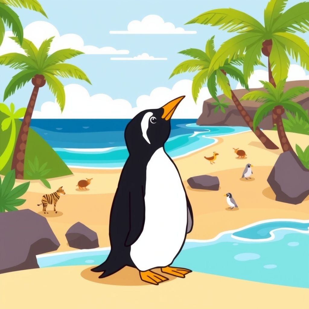The Journey of a Lone Penguin