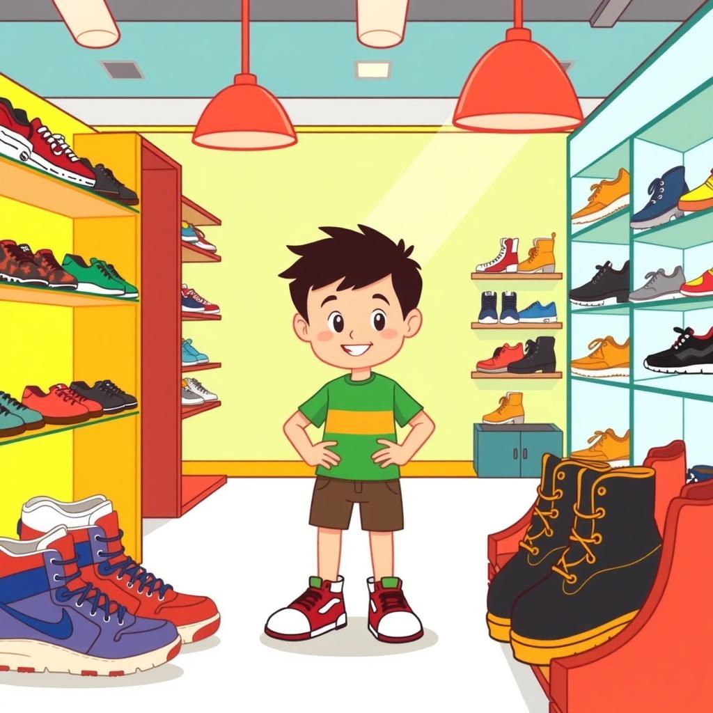 The Boy and His Worn Shoes
