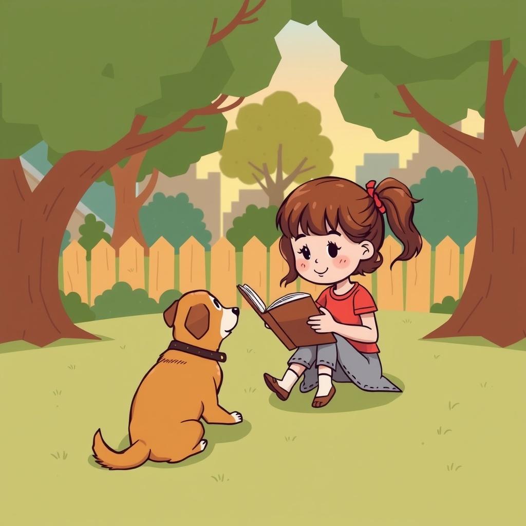 A Girl and Her Dog: A Journey to Reading