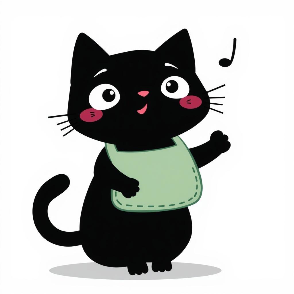 The Singing Silhouette Cat
