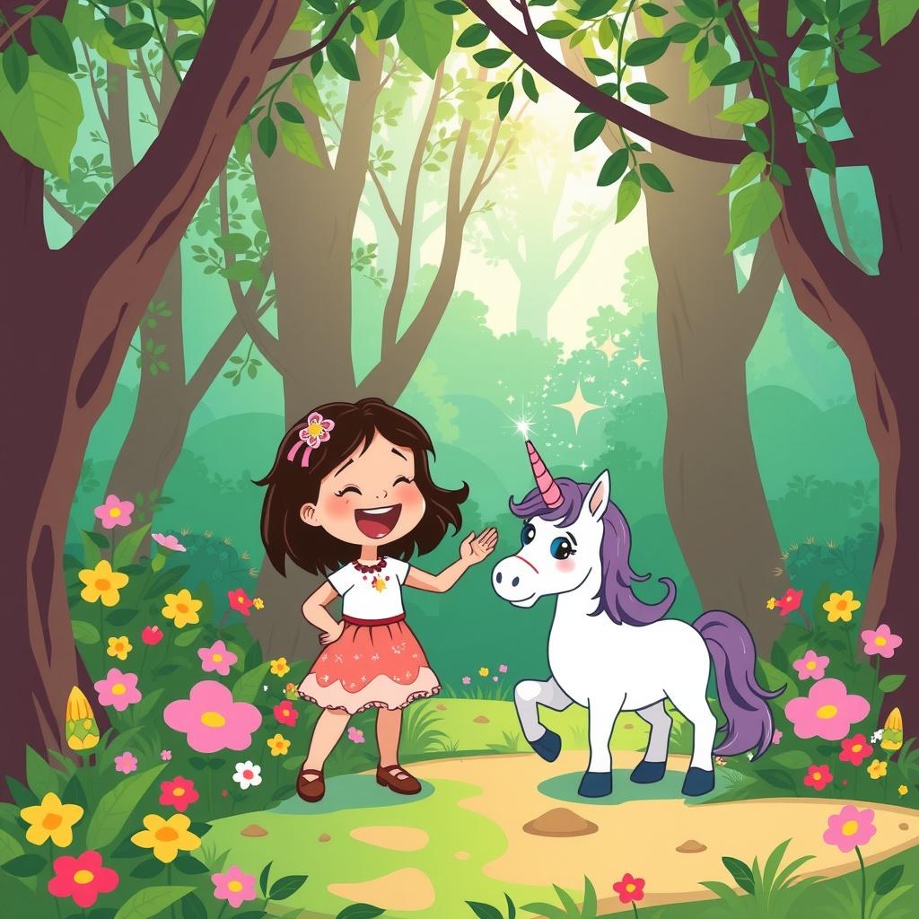 The Little Girl and the Unicorn