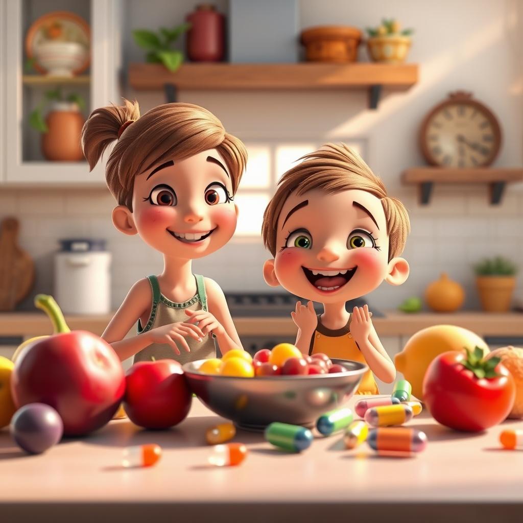 Vitamins and H3O2: A Healthy Crew