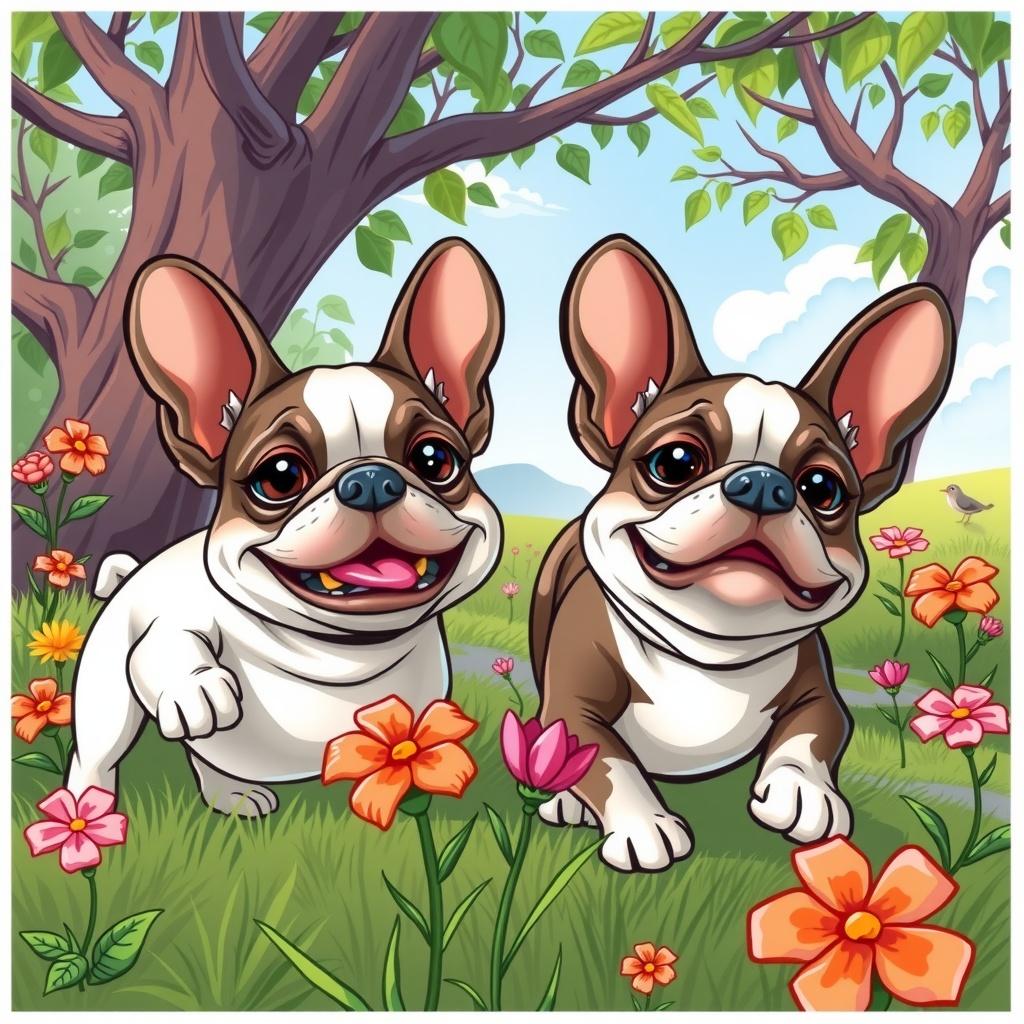 The Adventures of Two French Bulldogs