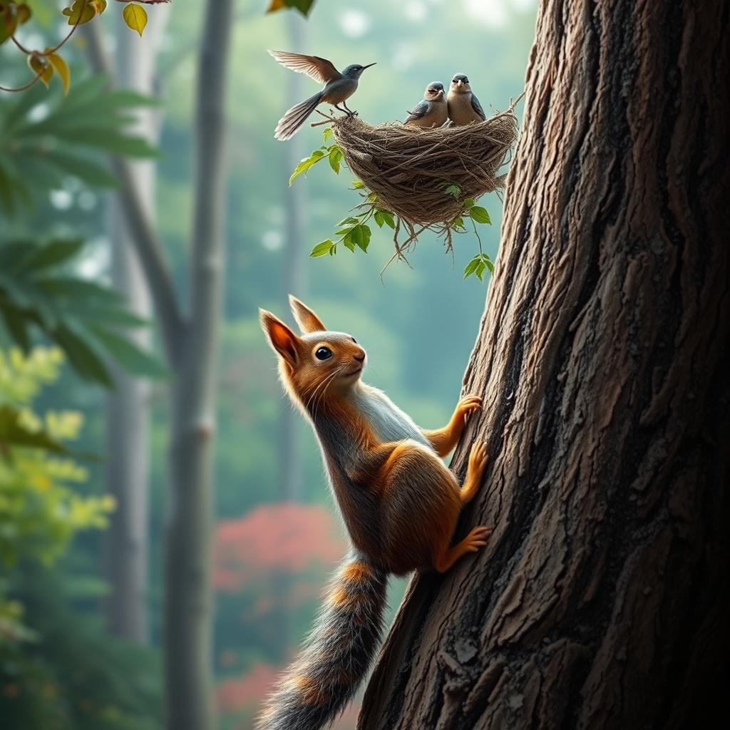 The Brave Little Squirrel