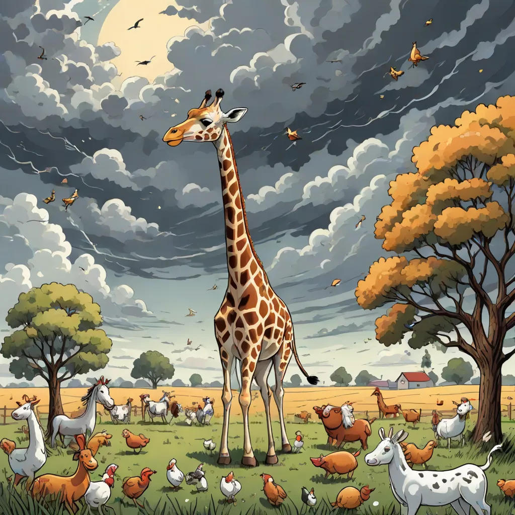 The Giraffe on the Farm