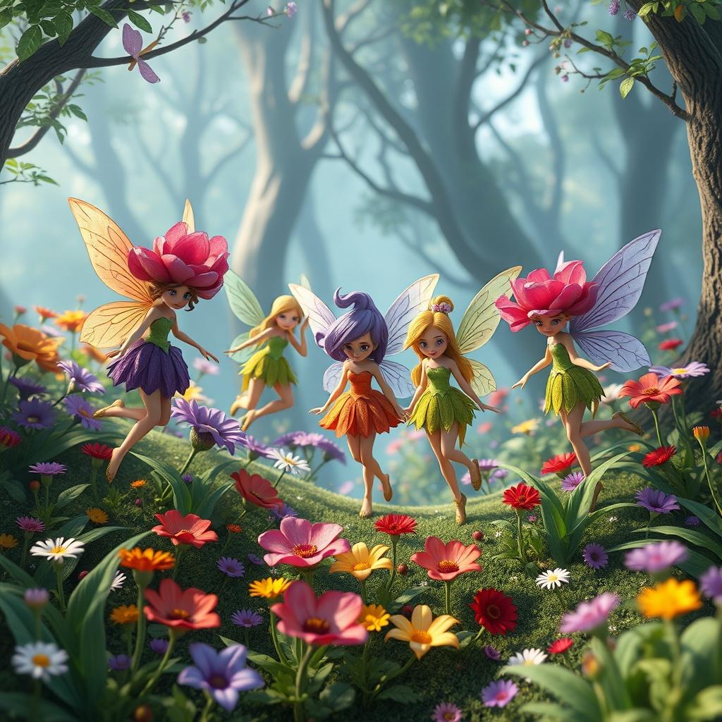 The Five Fairies and the Curse of Flower Land