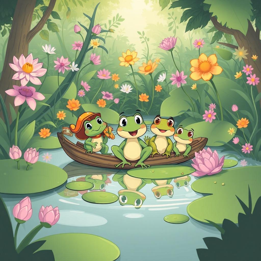 The Ten Frogs Friendship Adventure