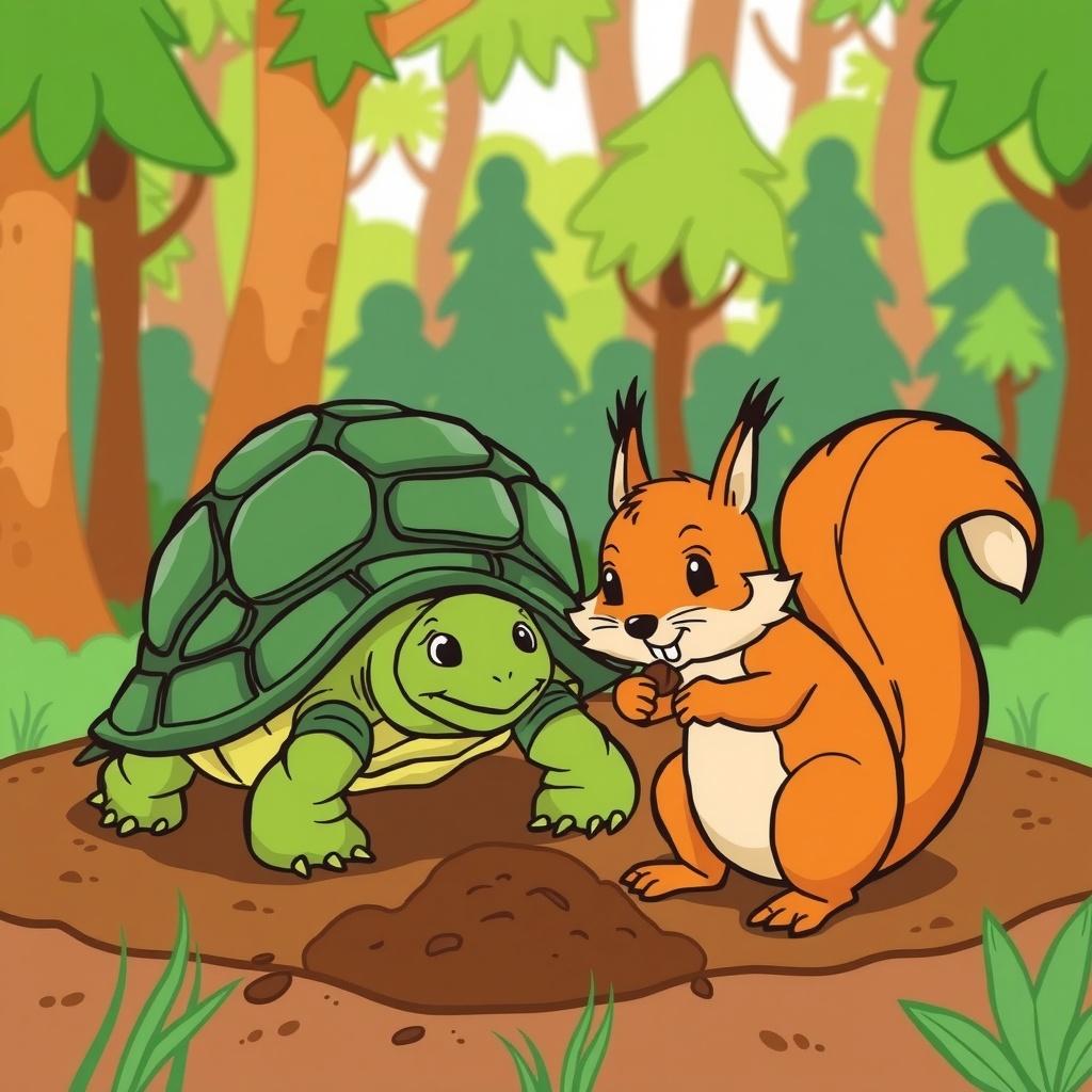 Nuska and Junior: A Lesson in the Woods