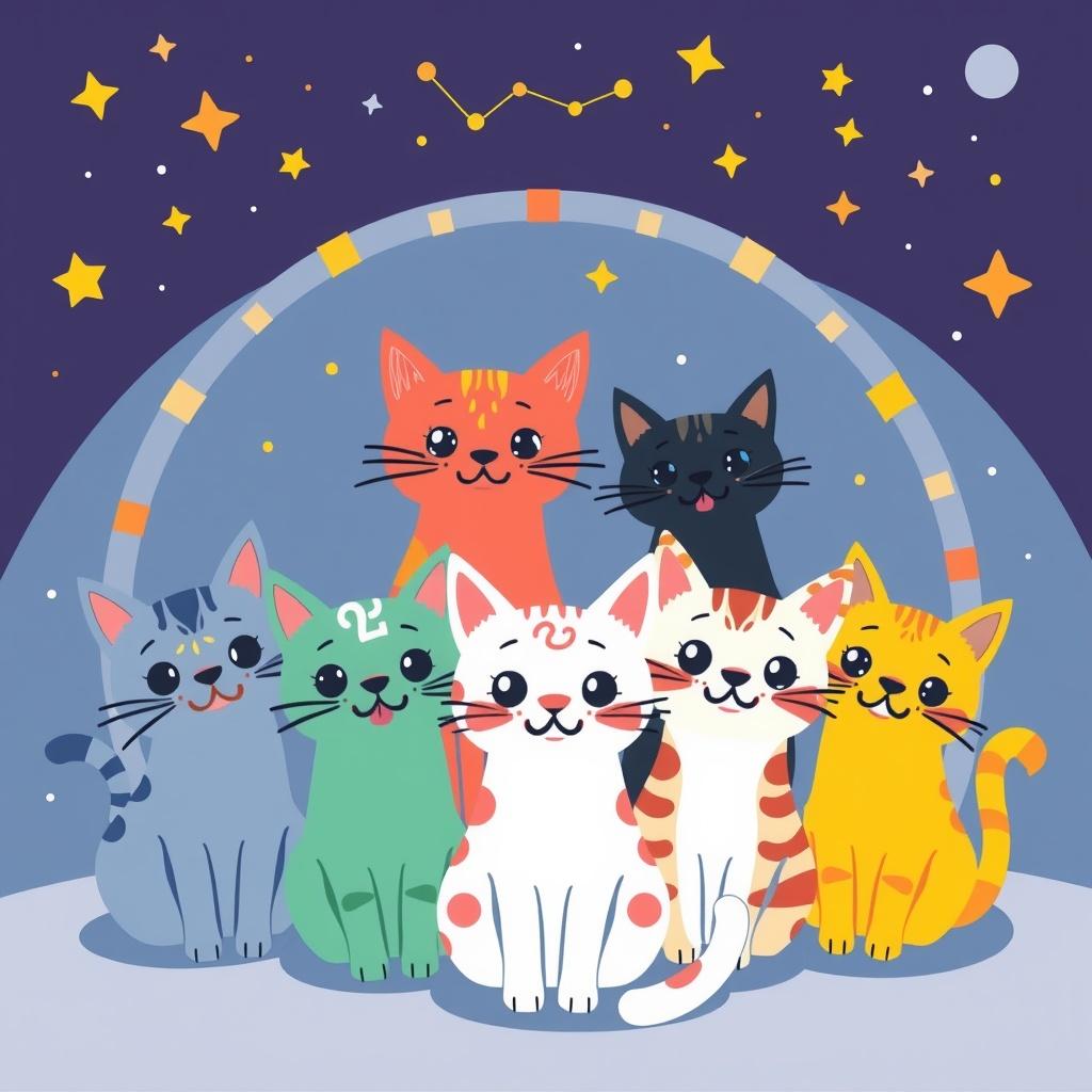 The Twelve Zodiac Cats
