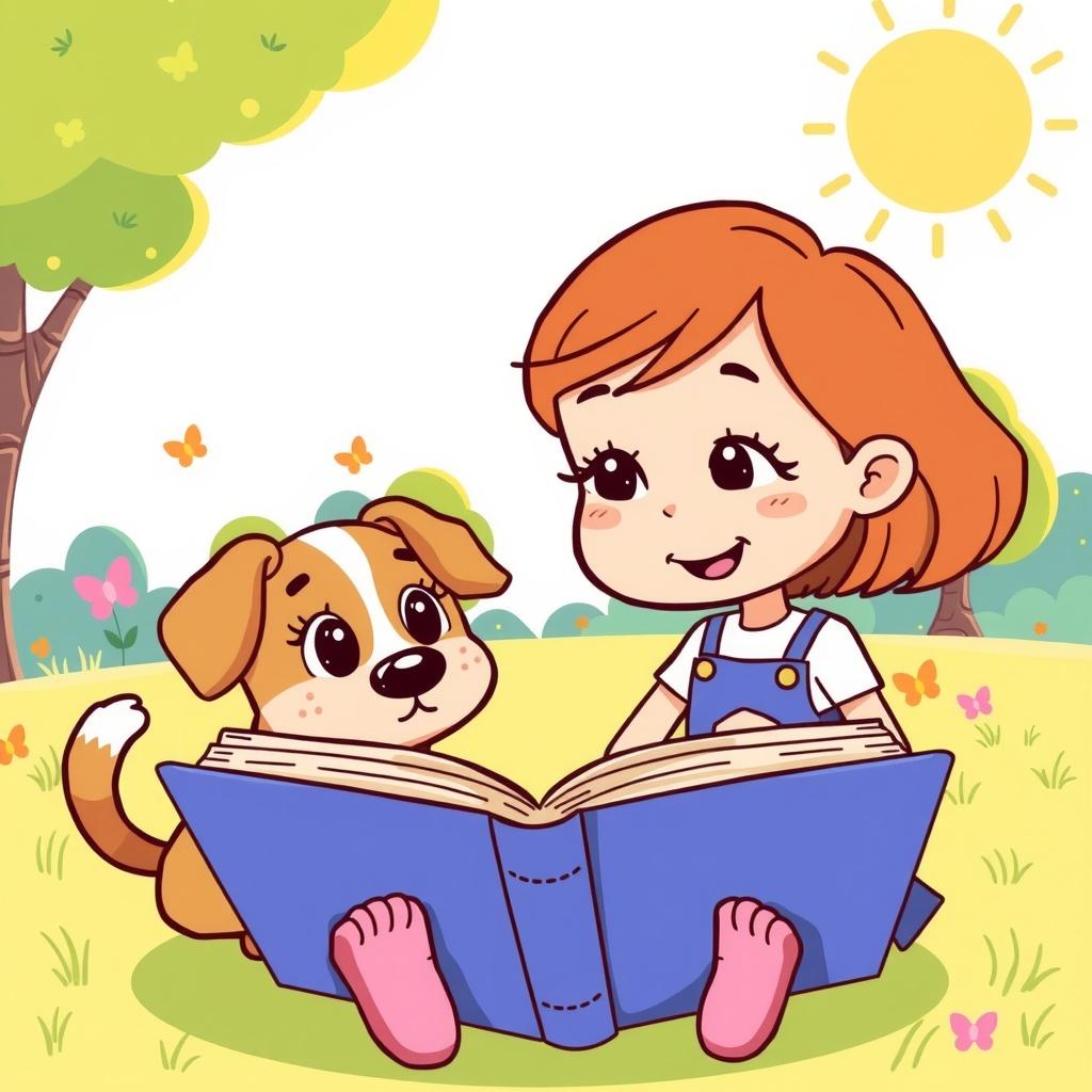 The Girl and Her Faithful Biscuit
