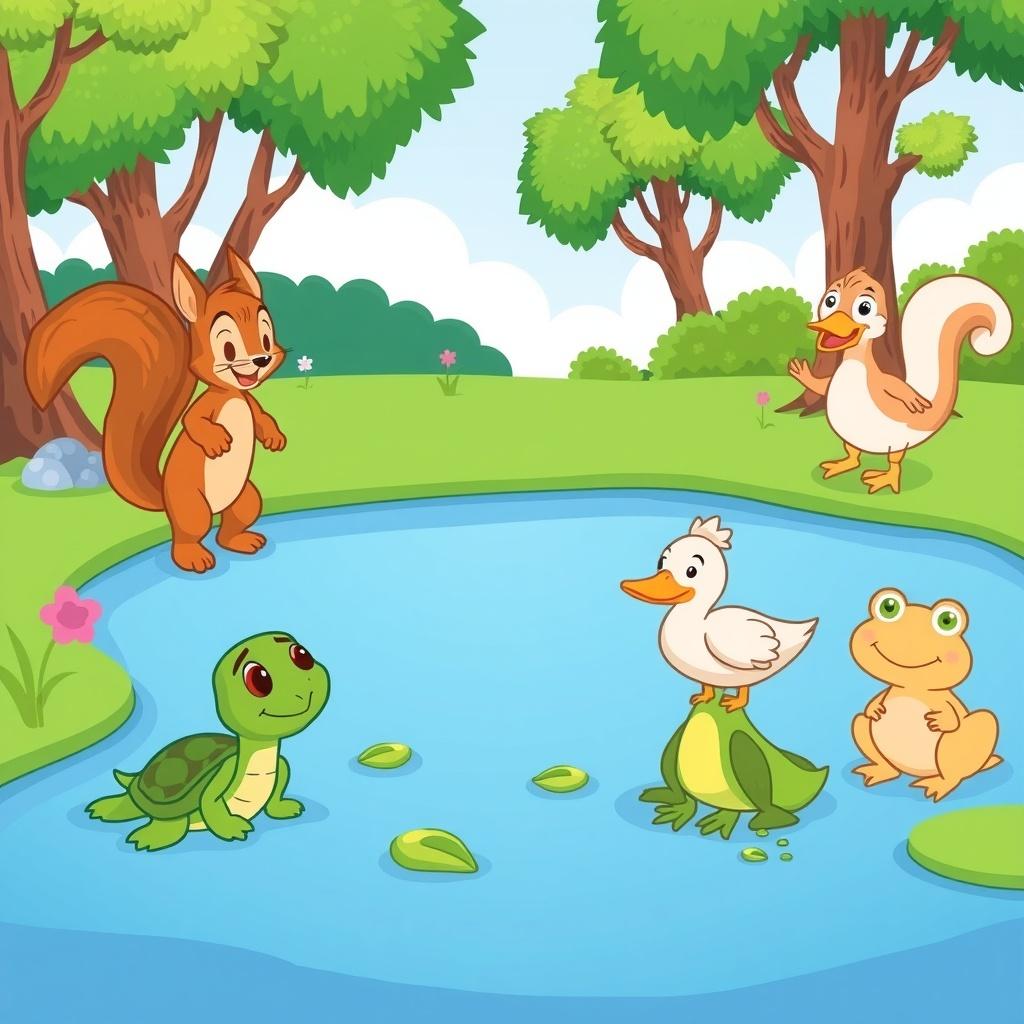 Toby's Adventure Beyond the Pond